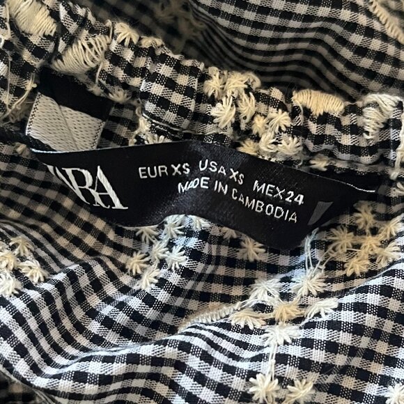 Zara NWT summer Halter Backless Mini Dress with flowers embroidery size … - Picture 6 of 9